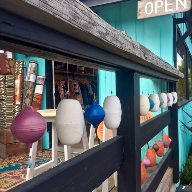 Outside a shop in Tofino