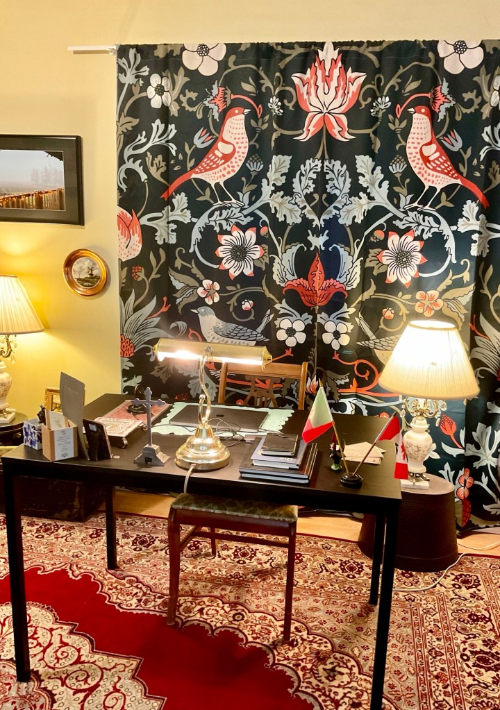 Vintage-style office.