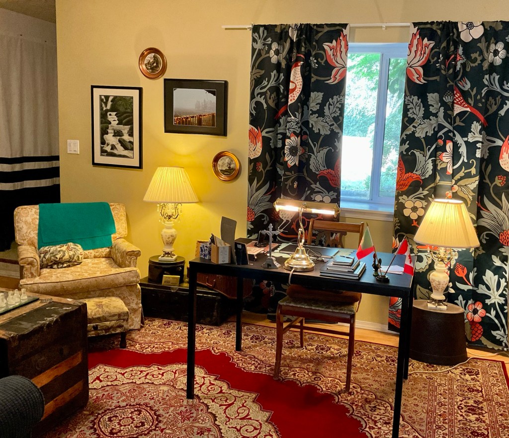 Vintage-style office.