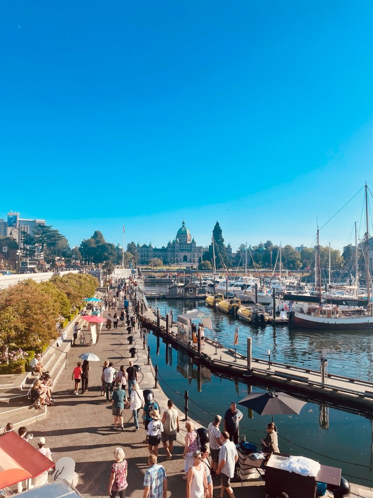 View of Victoria’s Inner Harbour, 13 July 2024. Author photo.