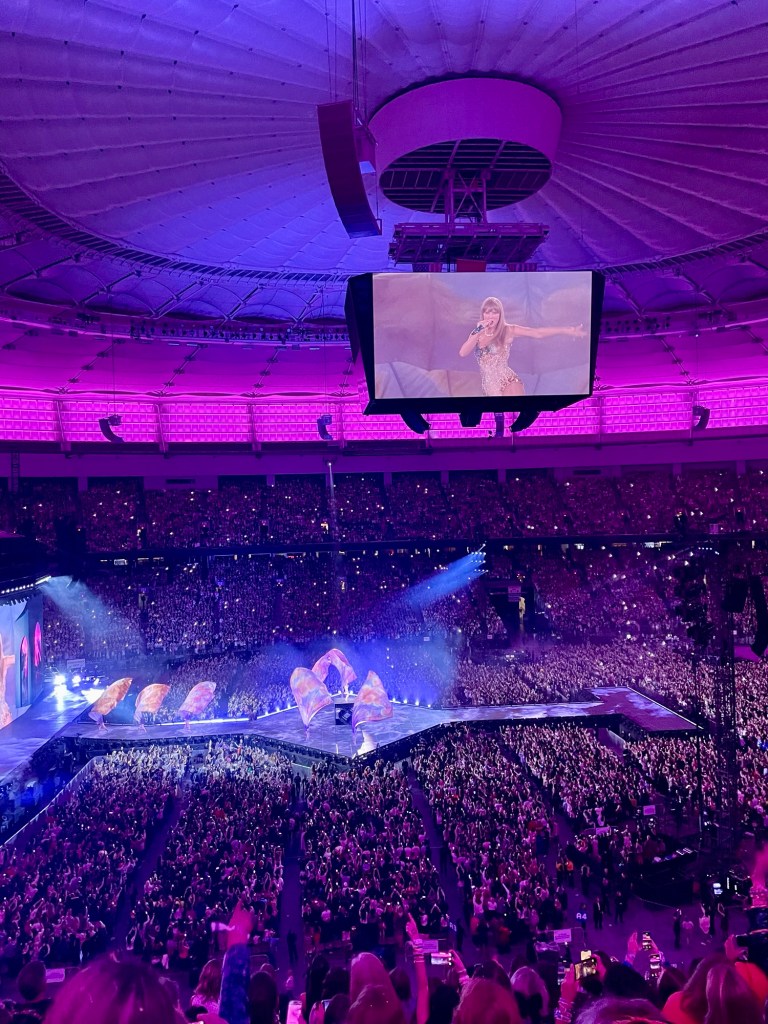 Taylor Swift Eras Tour concert at BC Place, Vancouver. Photo by Sonia Nicholson.
