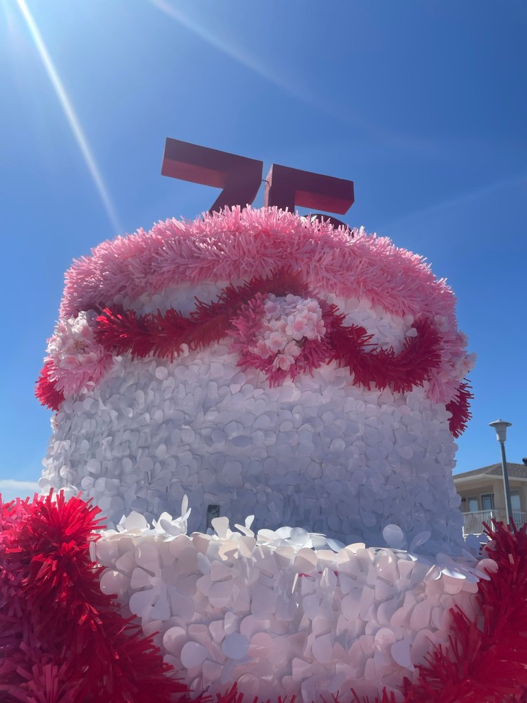 75th anniversary parade float by the Osoyoos Festival Society.