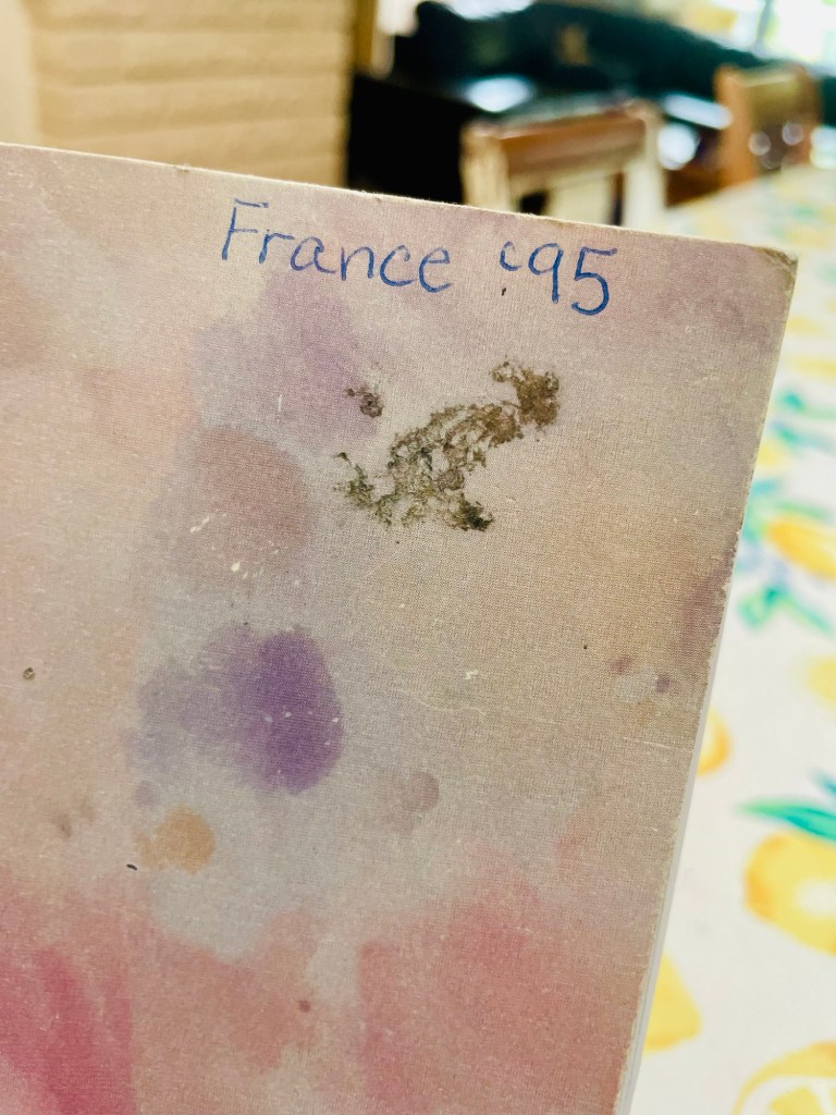 Diary written in France, 1995, by Sonia Nicholson.