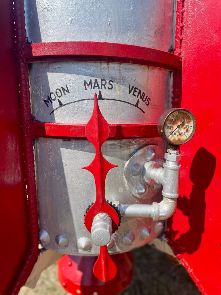 “Rocket ship,” BC Aviation Museum, 23 August 2025. Photo by author Sonia Nicholson.