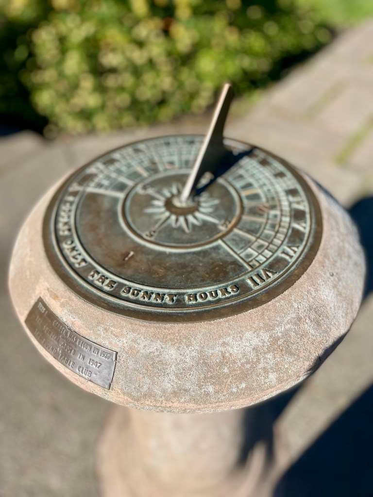 Sundial at Beacon Hill Park, Victoria British Columbia, 13 October 2025. Photo by Sonia Nicholson. 