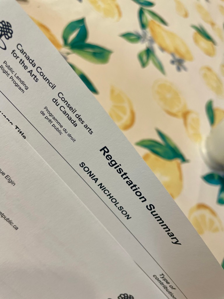 Detail from correspondence from the Canada Council for the Arts addressed to Sonia Nicholson.