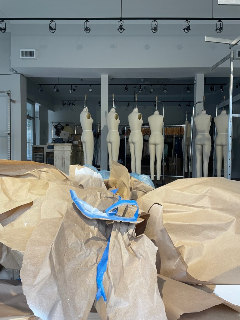 Mannequins in shop window. Photo by Sonia Nicholson. 