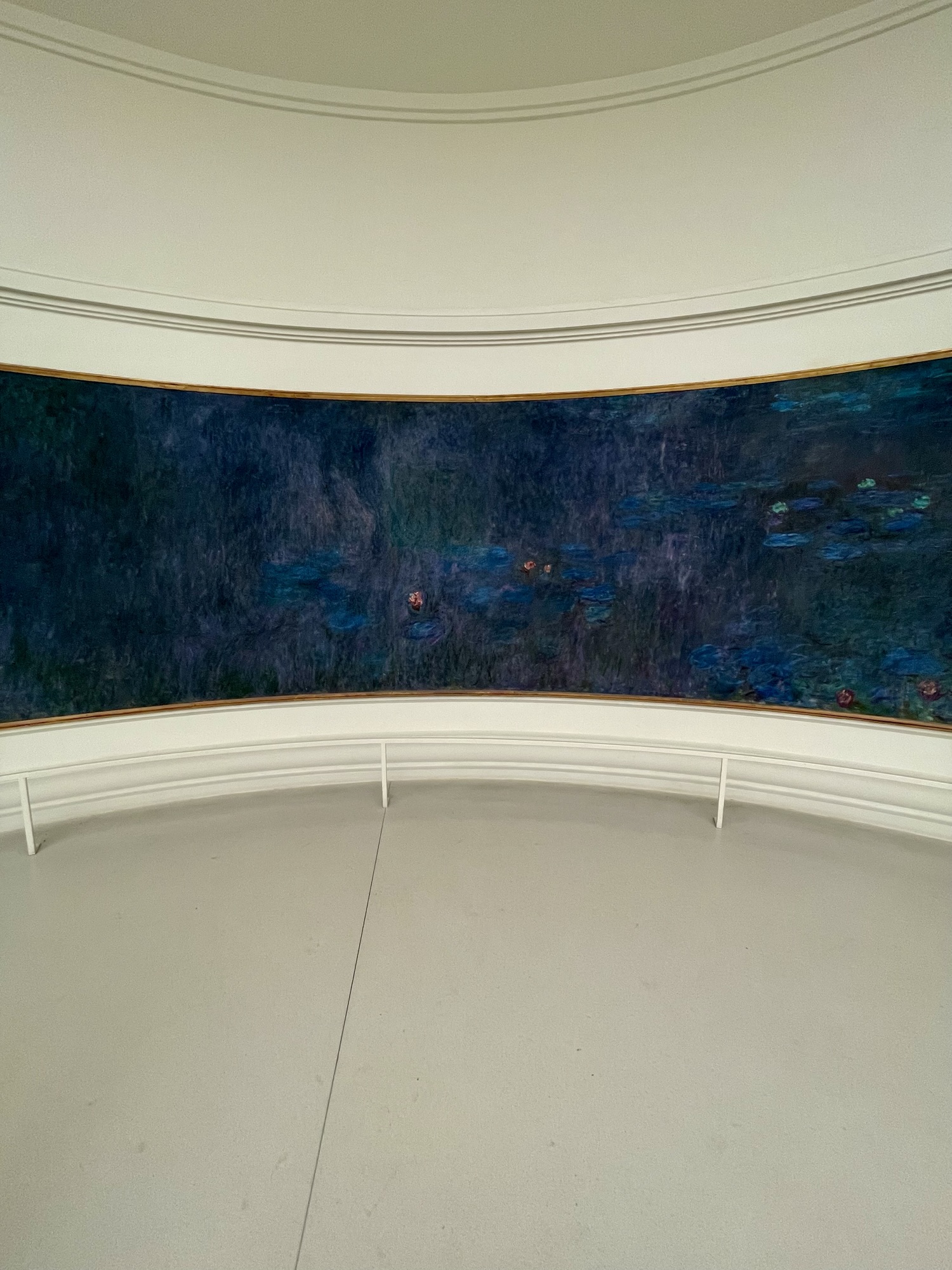 Claude Monet waterlilies panel at l'Orangerie, Paris